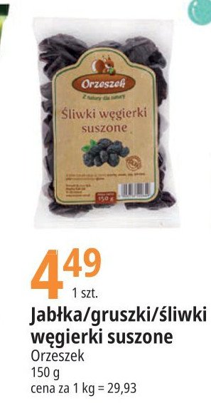 Śliwki węgierki Orzeszek promocja w Leclerc