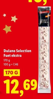 Fuet Dulano Selection Fuet ekstra promocja w Lidl
