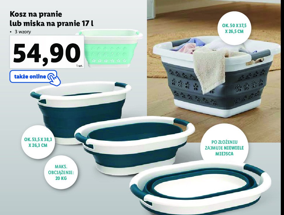 Miska na pranie 17 l Aquapur promocja