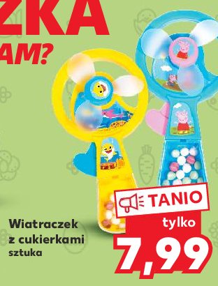 Wiatraczek z cukierkami peppa pig promocja