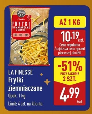 Frytki ziemniaczane La Finesse promocja w Aldi