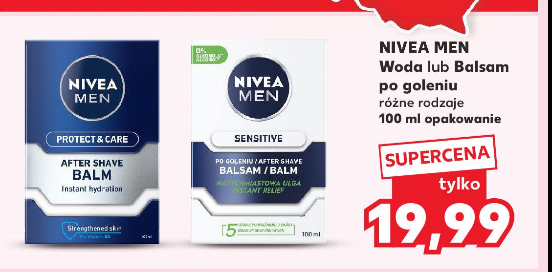 Balsam po goleniu natychmiastowa ulga Nivea men sensitive promocja