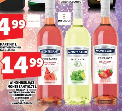 Wino musujące Monte Santi 0,75L promocja w TOPAZ