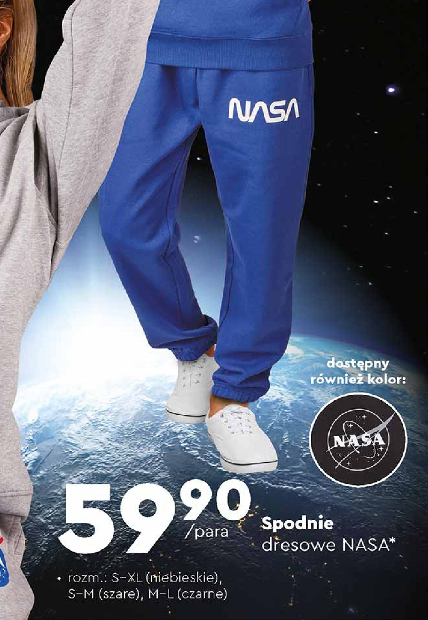 Spodnie dresowe nasa szare s-m promocja