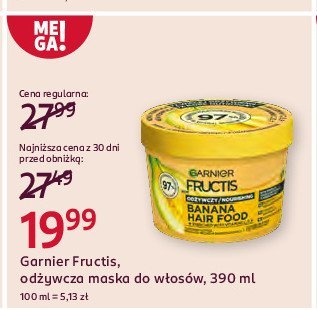 Maska do w艂os贸w banana Garnier fructis hair food promocja