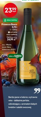 Wino Prosecco Bosco 0,75l promocja w Żabka
