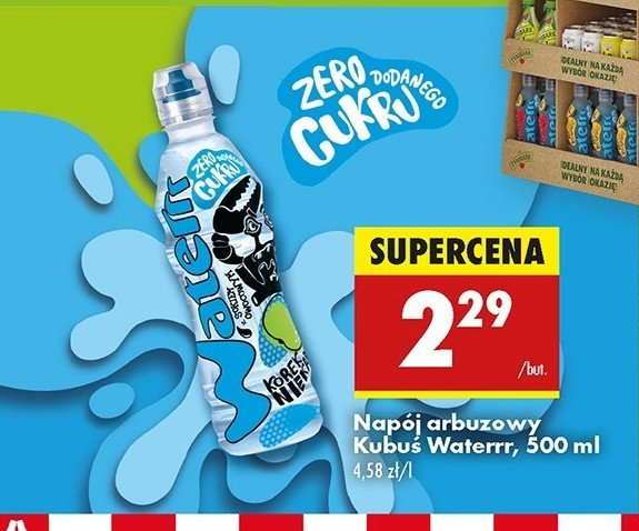 Woda arbuzowa Kubu艣 waterrr promocja