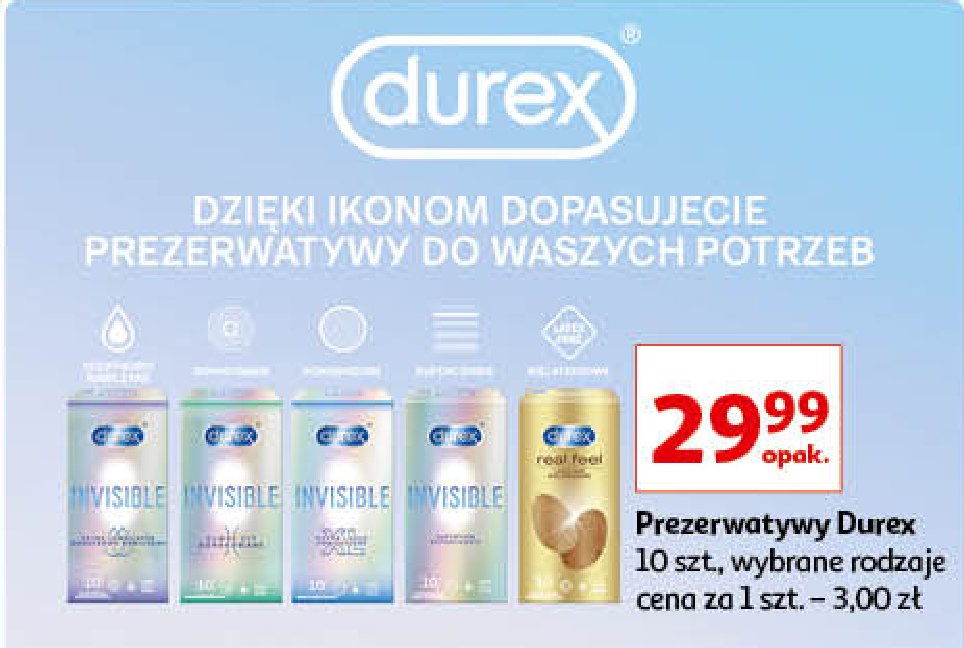 Prezerwatywy xl Durex invisible promocja