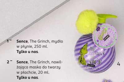 Maska do twarzy nawilżająca w płachcie The Grinch Sence 20 ml promocja w Rossmann