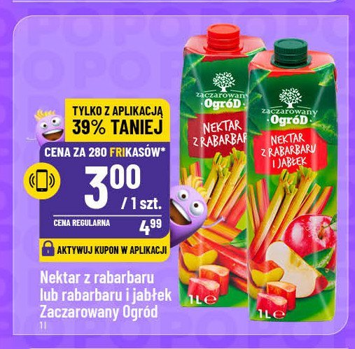 Nektar z rabarbaru Zaczarowany ogród promocja