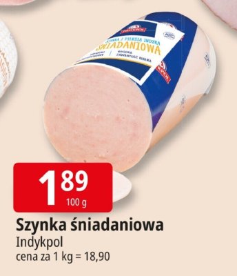 Szynka śniadaniowa Indykpol promocja w Leclerc