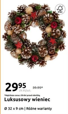 Wieniec luksusowy Ø 32 x 9 cm Różne warianty promocja w Action