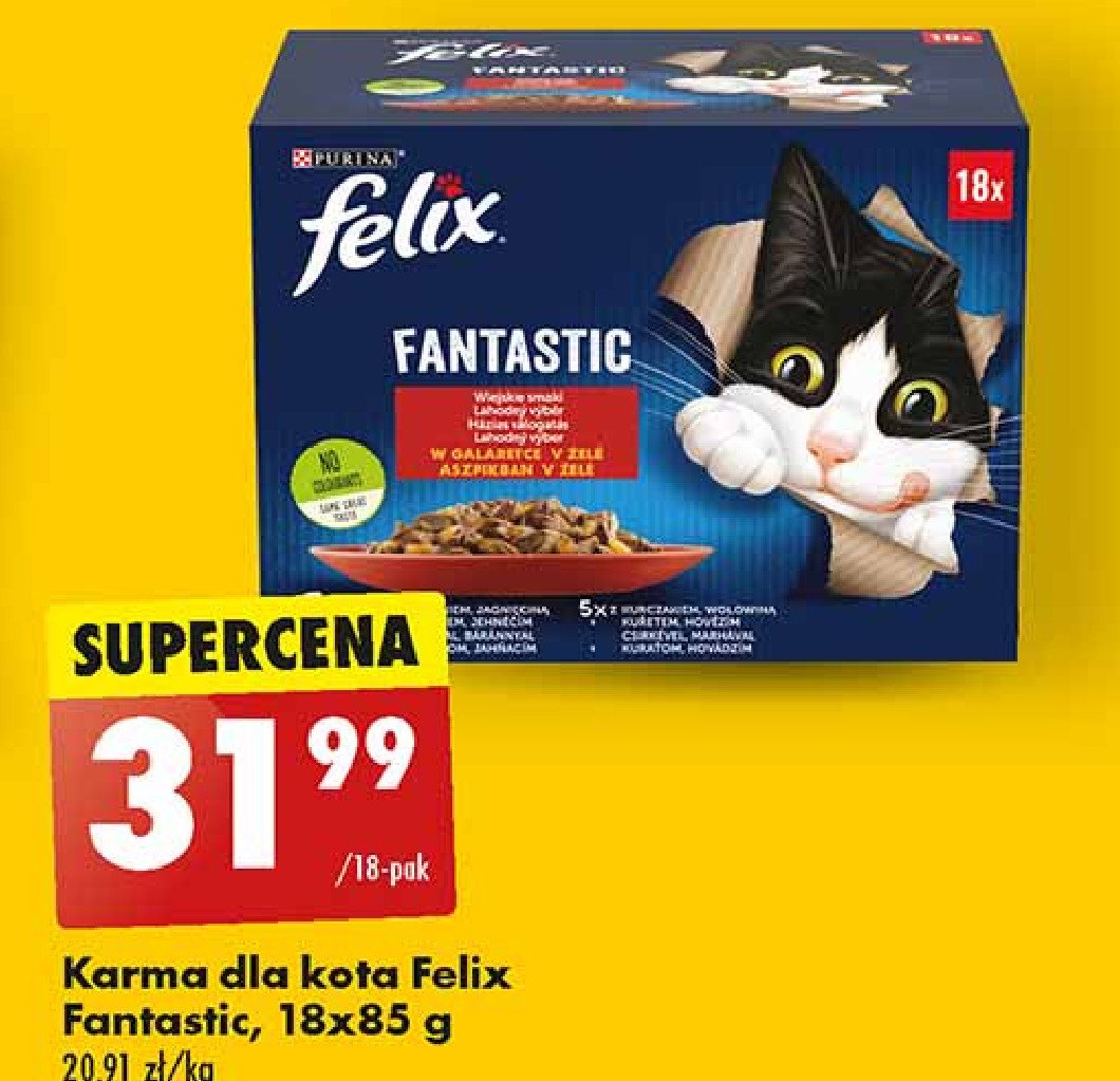 Karma dla kota wiejskie smaki w galarecie Purina felix fantastic promocja