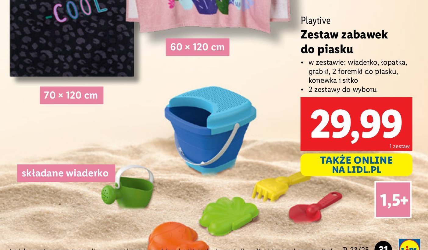 Zestaw do zabawy w piasku Playtive promocja
