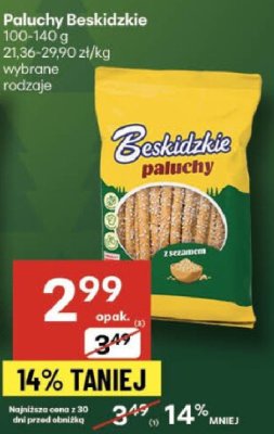 Paluszki Paluszki Beskidzkie promocja w Delikatesy Centrum