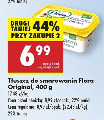 Margaryna original Flora omega 3&6 promocja w Biedronka