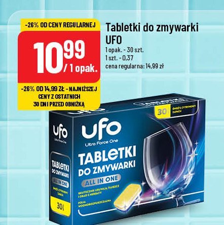 Tabletki do zmywarki lemon Ufo promocja