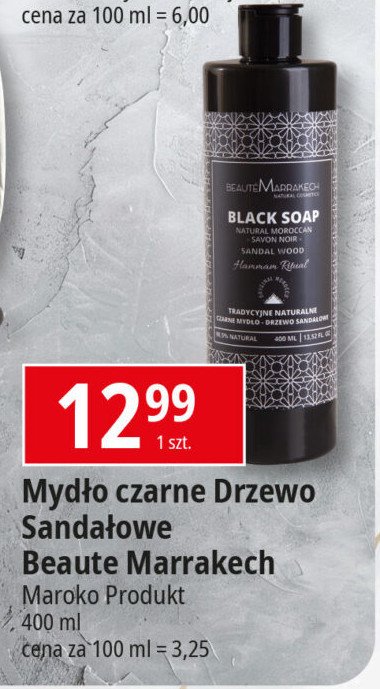 Mydło pod prysznic black Maroko produkt promocja