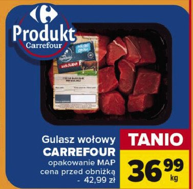 Gulasz wołowy Carrefour targ świeżości promocja