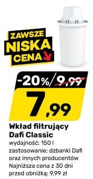 Wkład filtrujący Classic Dafi promocja w Bricomarche