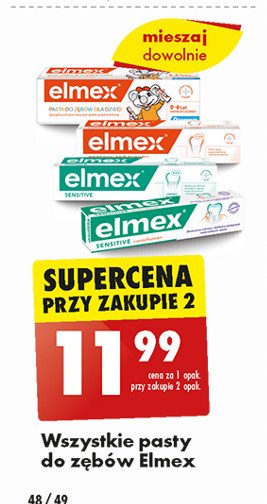 Pasta do zębów dla dzieci Elmex promocja w Biedronka