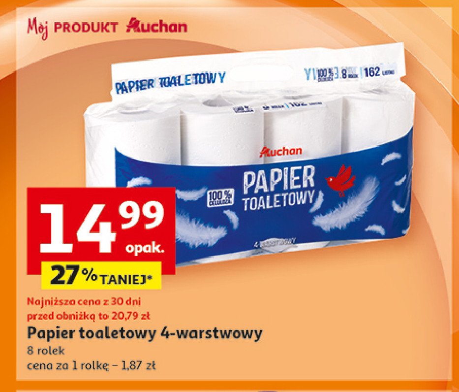 Papier toaletowy Auchan promocja