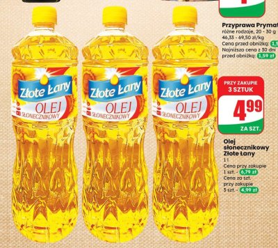 Olej słonecznikowy 1 l promocja w Dino