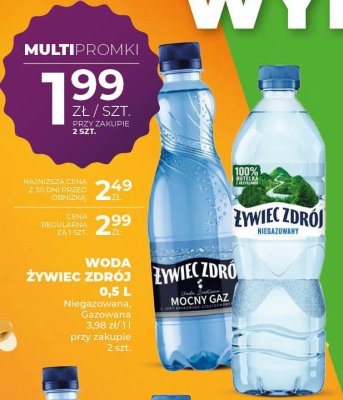 Woda Żywiec Zdrój niegazowana 0,5 l promocja w Duży Ben