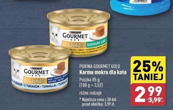Karma dla kota Purina gourmet gold promocja