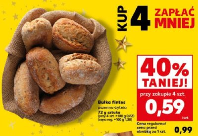 Bułka fintes pszenne-żytnia 72g promocja w Kaufland