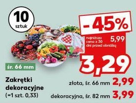 Zakrętki do słoików złote 66 mm promocja
