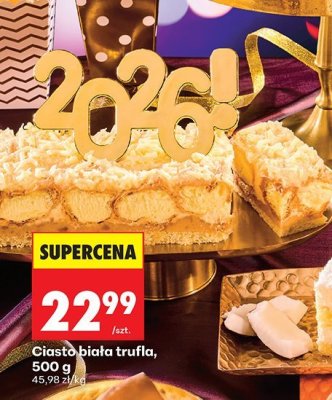 Ciasto biała trufla, 500 g promocja w Biedronka