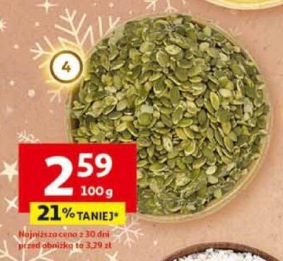 Pestki dyni łuskane promocja w Auchan