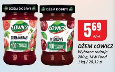 Dżem Łowicz wybrane rodzaje MW Food promocja w Chorten