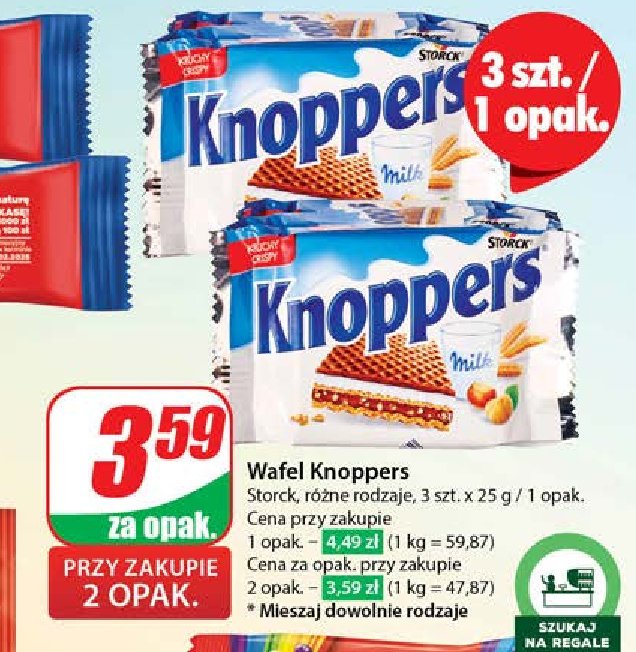 Wafelek Knoppers promocja w Dino