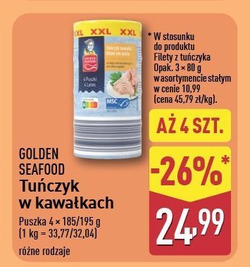Tuńczyk jednolity w oleju Golden seafood promocja