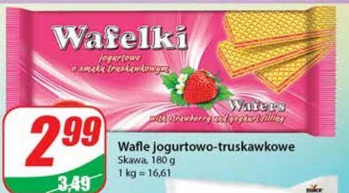 Wafelki jogurtowo- truskawkowe Skawa promocja