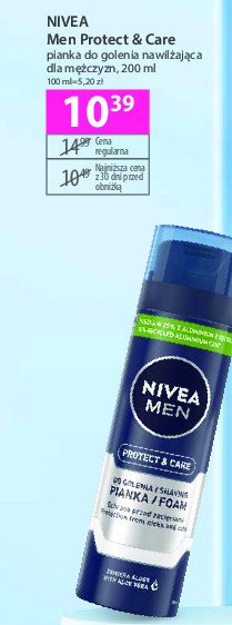 Pianka do golenia nawilżająca Nivea men protect & care promocja