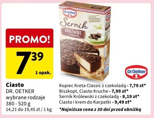 Biszkopt Dr. oetker promocja