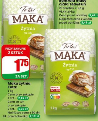 Mąka żytnia  promocja w Dino