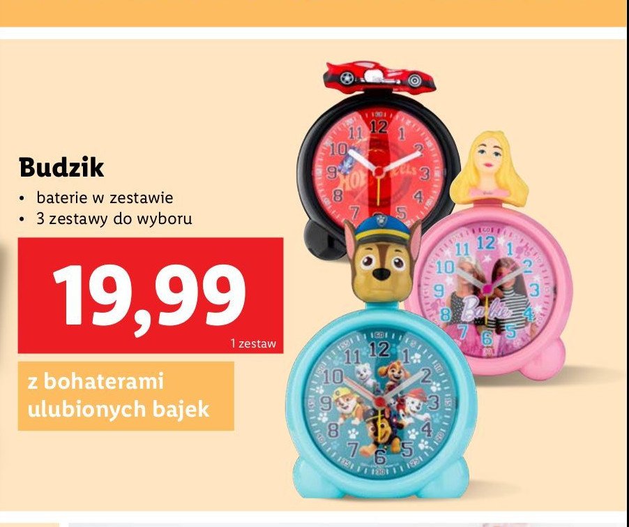 Budzik barbie promocja w Lidl