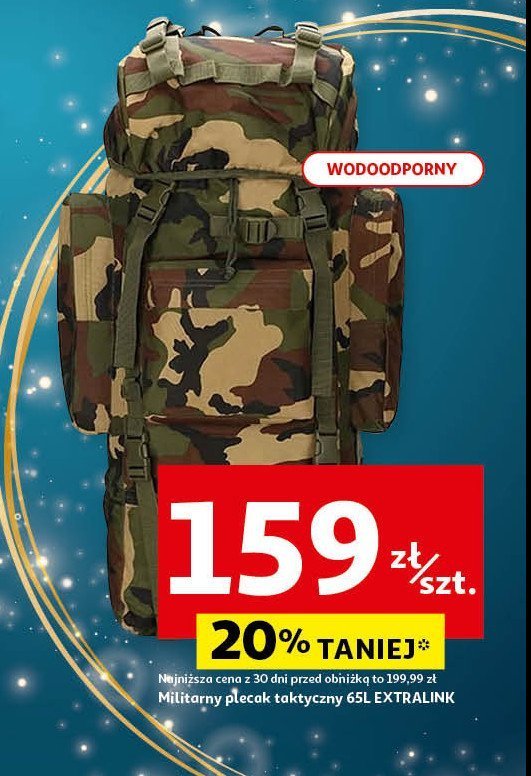 Plecak militarny taktyczny 65 l Extralink promocja w Auchan