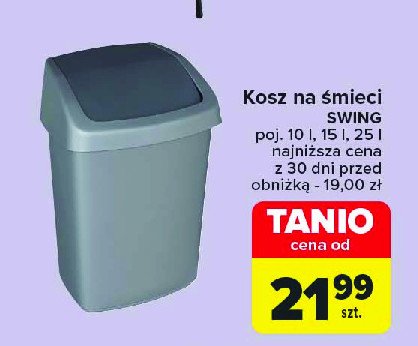 Kosz na śmieci swing 10 l promocja