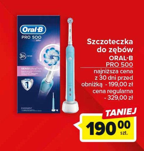 Szczoteczka do z臋b贸w sensi ultrathin Oral-b professional care 500 promocja