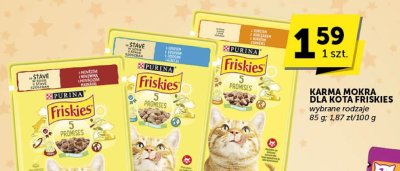 Karma mokra dla kota Friskies wybrane rodzaje promocja w Groszek