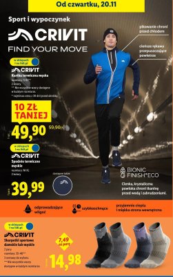 Skarpetki sportowe damskie lub męskie CRIVIT promocja w Lidl