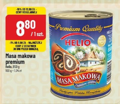 Masa makowa premium Helio promocja w POLOmarket