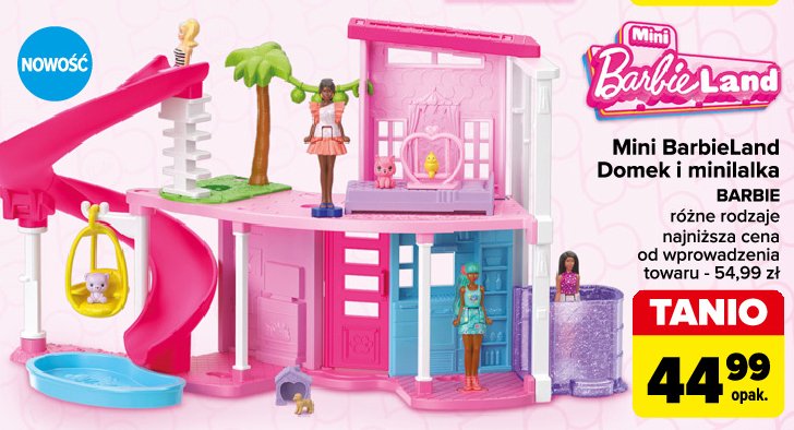 Barbie land domek i minilalka promocja w Carrefour