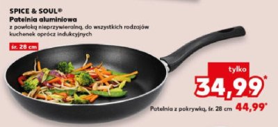 Patelnia aluminiowa śr. 28 cm z pokrywką promocja w Kaufland