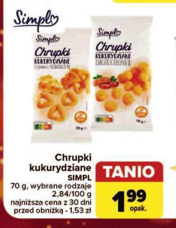 Chrupki orzechowe Simpl promocja